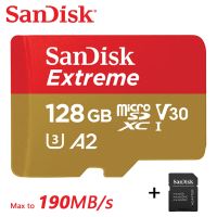 Sandisk Extreme ไมโครการ์ด SD 64GB ไมโคร SD 128GB 32GB แฟลชการ์ดความจำ SD 256GB U3 4K V30 400GB Microsd 512GB 1TB การ์ด TF