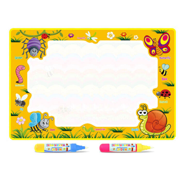 5-types-rainbow-magic-water-drawing-mat-amp-2-pens-doodle-mat-drawing-board-painting-toys-play-mat-educational-toys-for-kids