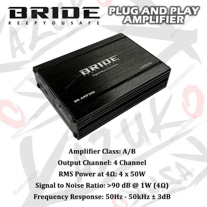 PRE SALE Bride BR-AMP200 Plug and Play 4 Channel Amplifier Kereta ...