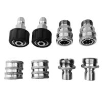 248pcs High Pressure Washer Adapter Kit 34 Inch Quick Connector Plug Stainless Steel M22-38 Wash Connector Set