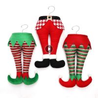 Home Hanging Ornaments Christmas Hanging Legs Santa Pendants Elfs Decor Elfs Stuffed Feet Christmas Tree Legs Home Decor
