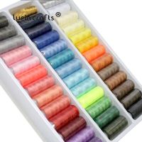 Lucia crafts 24/39 Colors Reels Polyester Sewing Threads Yarn Hand Embroidery Sewing Thread Spools Craft 39pcs/set W0310 Knitting  Crochet