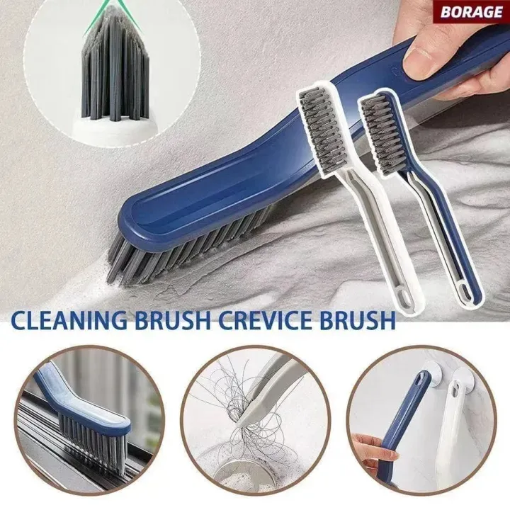 Bathroom Cleaning Brush, Brush, Two-in-one Small Clip Hair Window