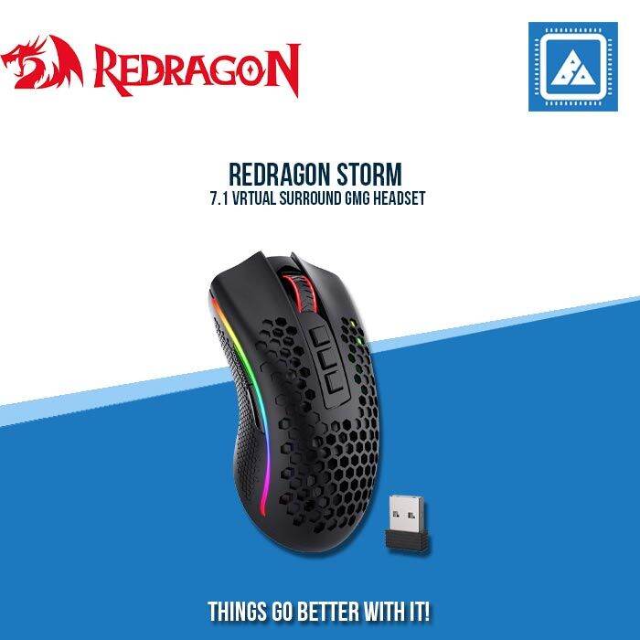 REDRAGON STORM LIGHTWEIGHT RGB GAMING MOUSE BLACK|WHITE | Lazada PH