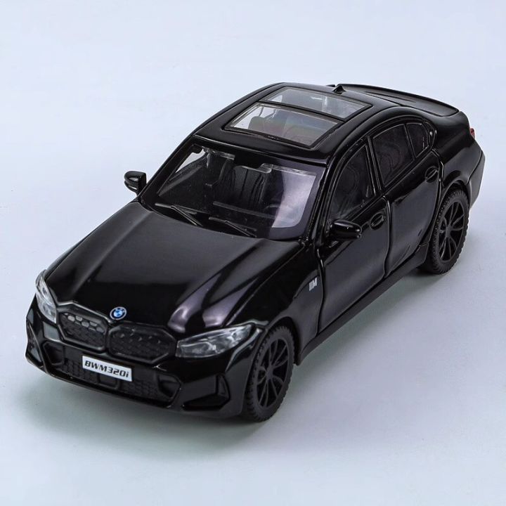 1:32 BMW 320I THE 3 2023 Alloy Car Model Diecast Metal Toy Vehicles Model Simulation Sound And Light Collection Boy Kid Toy Gift