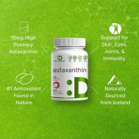 Deal Supplement Vitamins Astaxanthin 15 mg , 90 Mini Softgels , Haematococcus Pluvialis Microalgae