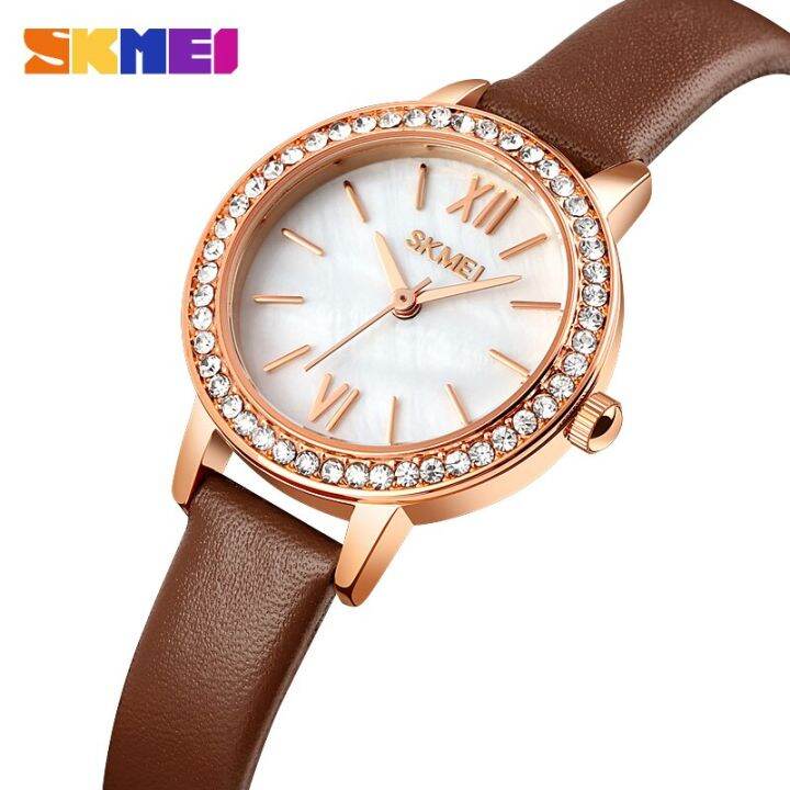 skmei-นาฬิกาควอตซ์ประดับเพชรแฟชั่น-reloj-mujer-นาฬิกาผู้หญิงสำหรับงานแต่งงานประจำวันสุภาพสตรีสาวๆนาฬิกาแบรนด์2020