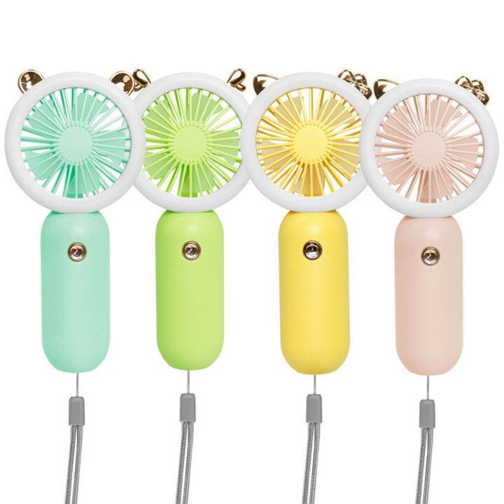 usb-handheld-mini-fan-usb-rechargeable-cooling-fans-cute-portable-night-light-summer-small-pocket-fan-cartoon-mute-fans