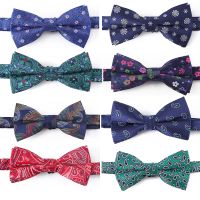 New Arrival Bow Tie Men 38 Colors Microfiber Floral Paisley Bowtie Neck Wear Fashion Bow Ties Men Suit Accessories