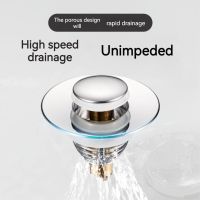 Drain Stopper Pop-Up Bounce Core Basin Filter Plug Valve Hair Catcher Shower Sink Strainer Bathtub Stopper Bathroom Drains Cover