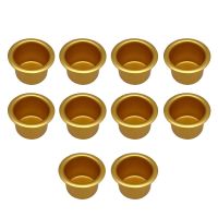 10pcs Aluminum Metal Candle Holders Pillar Plate For Wedding Party Festival Candlestick Holder Wedding Centerpieces Candle Cup