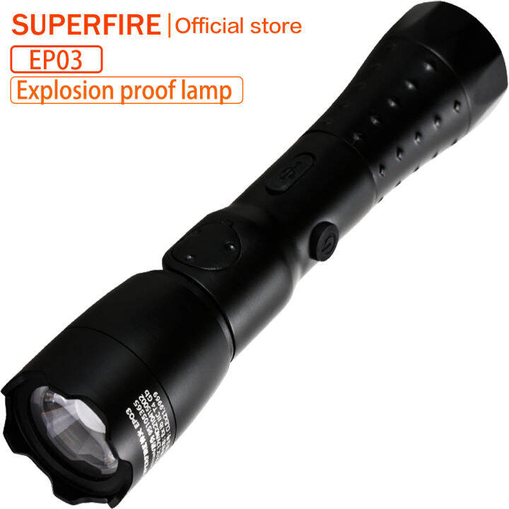 SUPERFIRE Explosionproof bright small flashlight with explosionproof