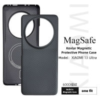 เคฟล่าคาร์บอนไฟเบอร์โทรศัพท์เคสสำหรับ Xiaomi 13อัลตร้าเข้ากันได้กับหรูหรา Magsafe 600D อะรามิดไฟเบอร์ปลอก/ฝาครอบ