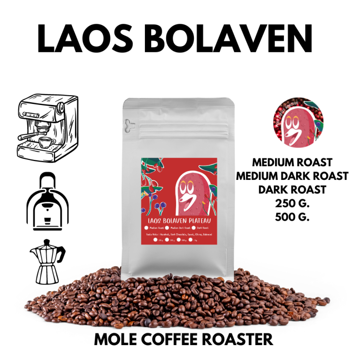 mole-coffee-เมล็ดกาแฟคั่ว-ลาวโบลาเวน-อาราบิก้า-บดฟรี-ส่งไว-คุ้มค่า-ราคาถูก-คั่วใหม่ทุกออร์เดอร์