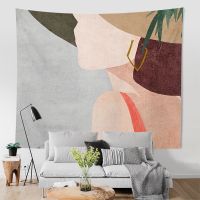 Tapestry Wall Decor  Morandi Art Figure Handing Cloth Tapestry Wall Background