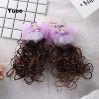 2pcs Kids Girls Wig Hair Clips Pins Hairpin Flower Barrettes Hair Accessories Party