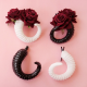 Devil Horn Hair Pin Rose Flower Forest Girl Demon Witch Photography Props Headdress Accessories Anime Cosplay Costume