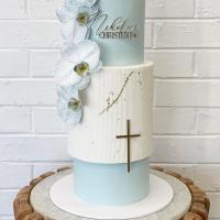 Happy Christening Decorations Bless for Baking Supplies