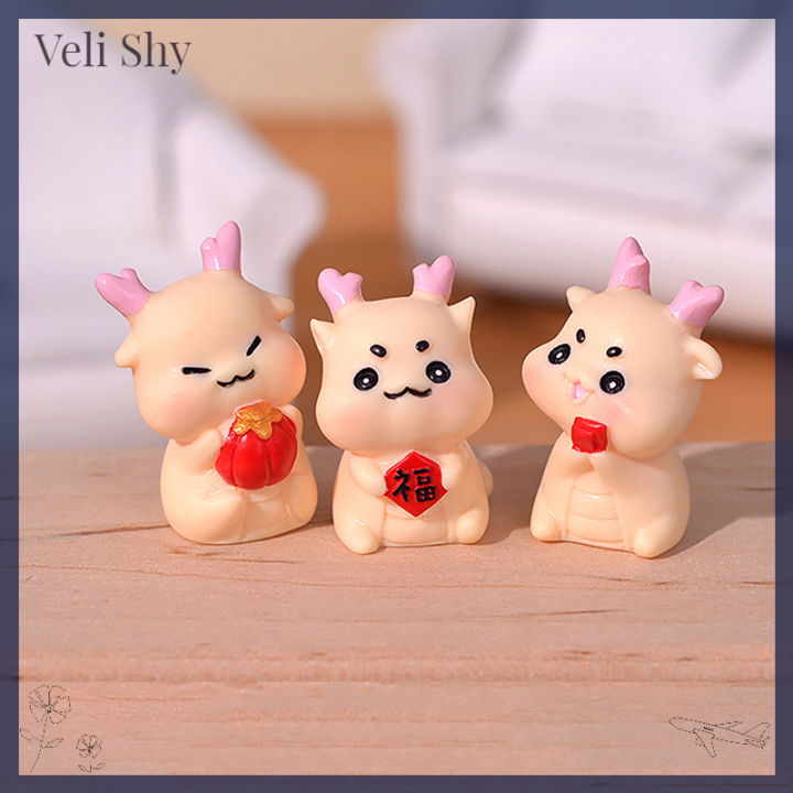 veli-shy-เครื่องมือวัฒนธรรม-1ชิ้นมังกรการ์ตูนน่ารักยางเรซิ่นทิวทัศน์ขนาดเล็กกระถางขนาดเล็กของตกแต่งสวน