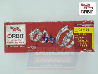 เหล็กรัดท่อ (ชุดละ100ตัว) 12mm WIDE x 11-16mm SIZE M00/16 ORBIT HOSE CLIPS PACK OF 100 ORNBSHW1-6Y-STD-016