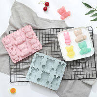 Rabbit bear and Sit bear silicone mold พิมพ์ซิลิโคน ทำขนม โมล์สบู่ ลาย หมีนั่ง กับ กระต่าย