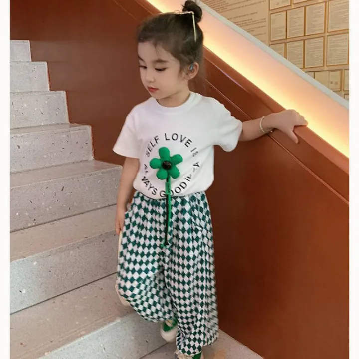 New 2022 Summer 2pcs Clothes Girl Sets T Shirt Tops Pants 2PCS Teenage Kids  Clothing Set Sports Suits Girls Outfits 50 Shopee Philippines | 2022  Toddler Kids Girls Summer Sport Clothing Set