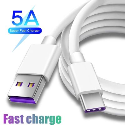 ☽ 5A USB Type C Cable Fast Charging Mobile Phone Charger Type C Data Cord For Samsung S20 S9 S8 Huawei P40 Mate 30 Xiaomi Redmi