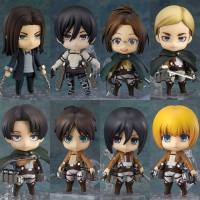 Attack On Titan The Final Season Action Figure Q Version Eren Mikasa Hange Erwin Levi Model Dolls Toys For Kids