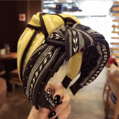 【CC】 Fashion Women  39;s Hairband Headband Headwear Classic Hair Accessories Turban Band Hoop