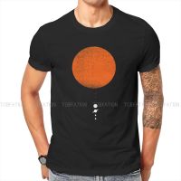 Minimal Solar System O Neck Tshirt Pure Cotton Classic T Shirt Men Clothes Individuality Oversized Big Sale 【Size S-4XL-5XL-6XL】