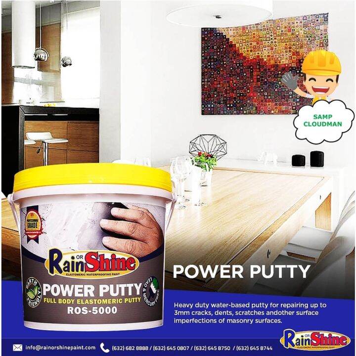 Rain or shine Power Putty Elastomeric Putty ROS5000 Heavy Duty Full