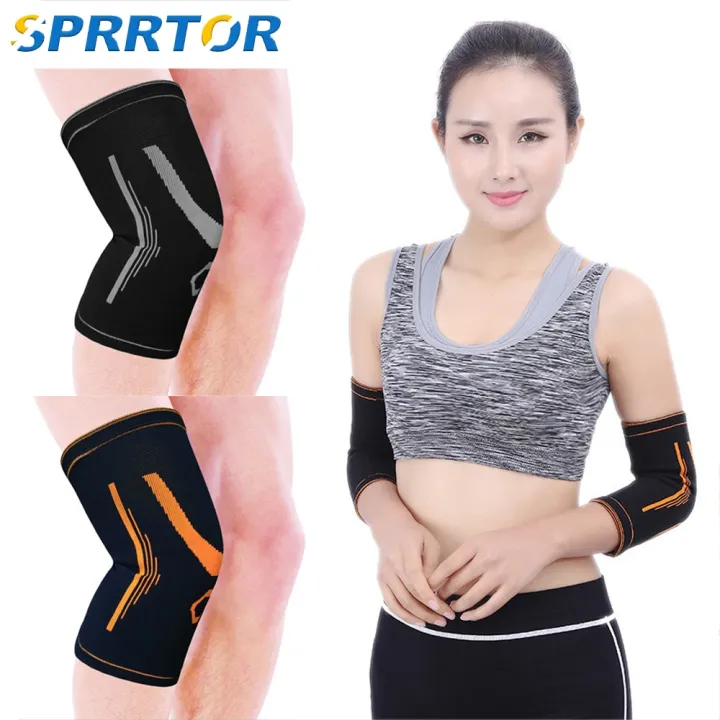 knee supporter for knee pain 1Pair Fitness Elbow Brace CompressionKnee ...