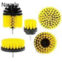 3/5/21Pcs/Set Electric Scrubber BrushDrill Brush Kit Plastic Round Cleaning Brush For Carpet Glass Car Tires Nylon Brushes