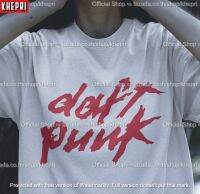 ?ส่งด่วน ฮิตมว๊าก?เสื้อยืด Unisex เสื้อคู่ Cotton TC รุ่น Daft Punk Logo T-Shirt แบรนด์ Khepri ผ้านุ่ม ไม่หด รีดทับลายได้ ระวังของปลอม!