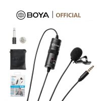 Boya BY-M1 M1S M1 PRO Lavalier ไมโครโฟนคอนเดนเซอร์ แบบคลิปหนีบ สําหรับโทรศัพท์มือถือ กล้องถ่ายทอดสด วีล็อก ออกอากาศ