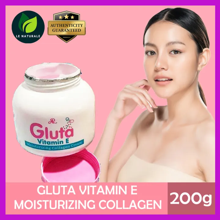 Gluta Vitamin E Moisturizing Collagen Cream 200g 100 Original Thailand
