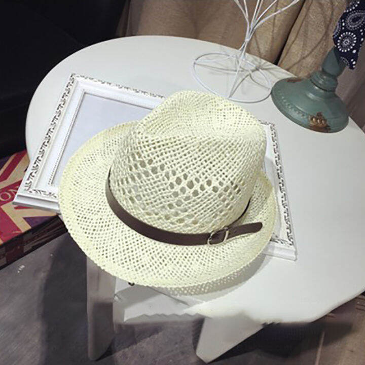 girls-straw-hat-handmade-fan-shaped-hat-hollow-straw-hat-classic-denim-straw-hat-round-cap-jazz-cut-out-hat