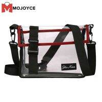 MOJOYCE กระเป๋าสะพายไหล่ PVC ใส Unisex Square Casual Crossbody Bags