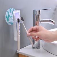 【CW】 Multifunction Toothbrush Holder Toothpaste Storage Rack Shaver Dispenser Organizer Access