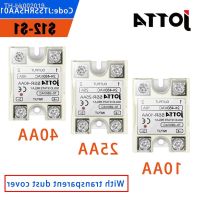 ❄♕ SSR -10AA 25AA 40AA AC Control AC SSR White Shell Single Phase Solid State Relay With Plastic Cover