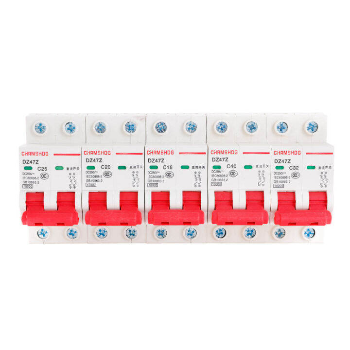 Mini Electric Circuit Breakers DC Surge Protector Solar MCB DZ47Z 2P
