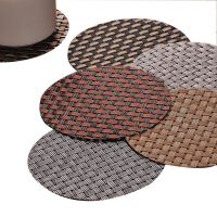 11cm Round Heat Resistant Table Mat Drink Cup Coasters Non-slip Pot Holder Table Placemat Tableware Kitchen Accessories