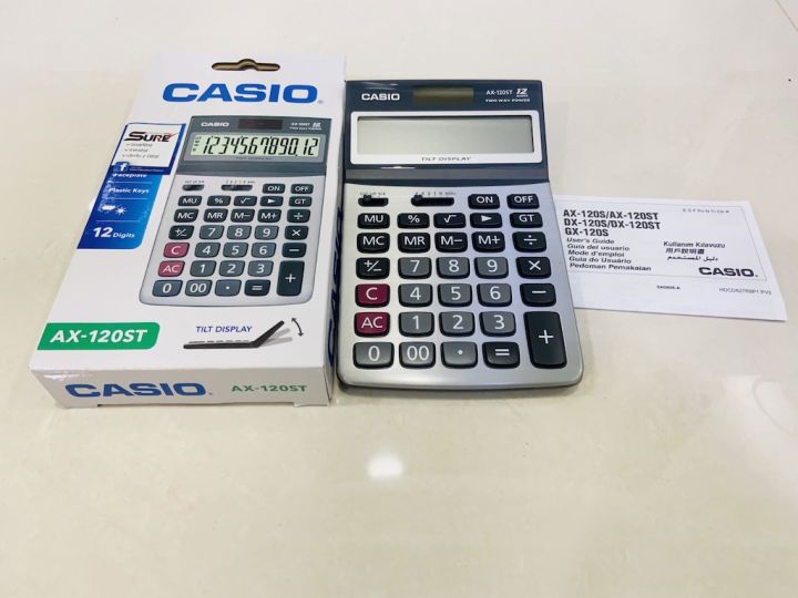 casio-เครื่องคิดเลข-ตั้งโต๊ะ-รุ่น-ax-120st-ยกหน้า-ประกันศูนย์เซ็นทรัลcmg-2-ปีจากร้าน-m-amp-f888b