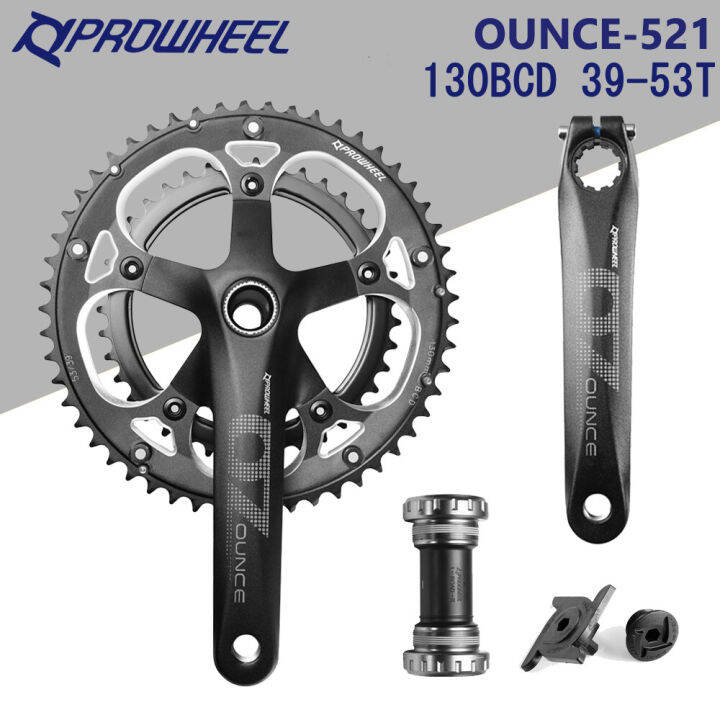 PROWHEEL OUNCE-521-TT-N สเตอร์คู่ขนาด39-53T 130BCD 9/10,ชุดจานหน้า ...