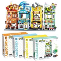 ขายร้อน Keeppley Pokémon Pikachu Pokémon Pokemon Building Blocks ของเล่นของขวัญขายตรง