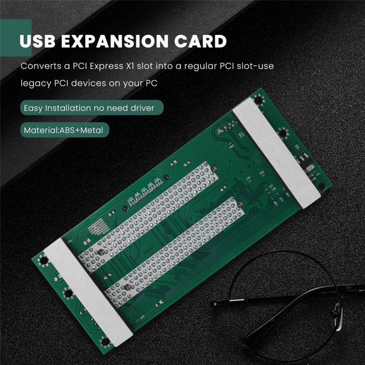 pci-express-to-dual-pci-adapter-card-pcie-x1-to-router-tow-2-pci-slot-riser-card-2-5gbps-support-window-linux