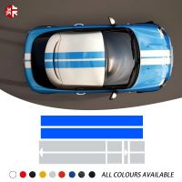 รถ Hood Decal Bonnet Stripes หลังคาด้านหลังฝาครอบเครื่องยนต์สติกเกอร์สำหรับ MINI Coupe R58 Cooper S JCW John Cooper Works อุปกรณ์เสริม