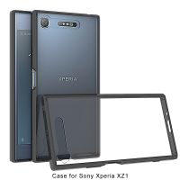 TPU + อะคริลิกป้องกันรอยขีดข่วนเคสสำหรับ Sony XZ1 Xperia (สีดำ) (มีในสต็อก)