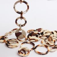 【YF】✧❄✒  Acetate Resin Round Charms 10pcs/lot Chain Tassel Jewelry  Making Accessory