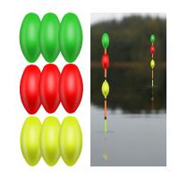 【YF】๑  Fishing Floating Bobbers Fluorescent Foam Strike Indicator Float Buoyancy Balls Accessories